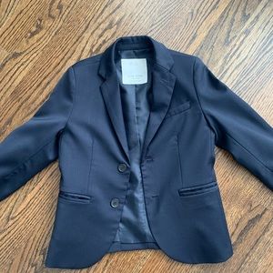 Zara tailored fit suit jacket-navy